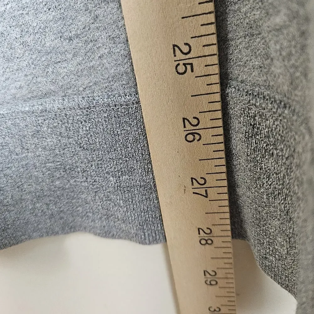 J Crew Vintage Sweatshirt Mens Large Heather Gray Fleece Crewneck Pullover 90s